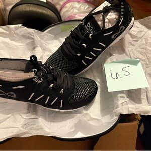 NFINITY Black and White Athletic Shoes